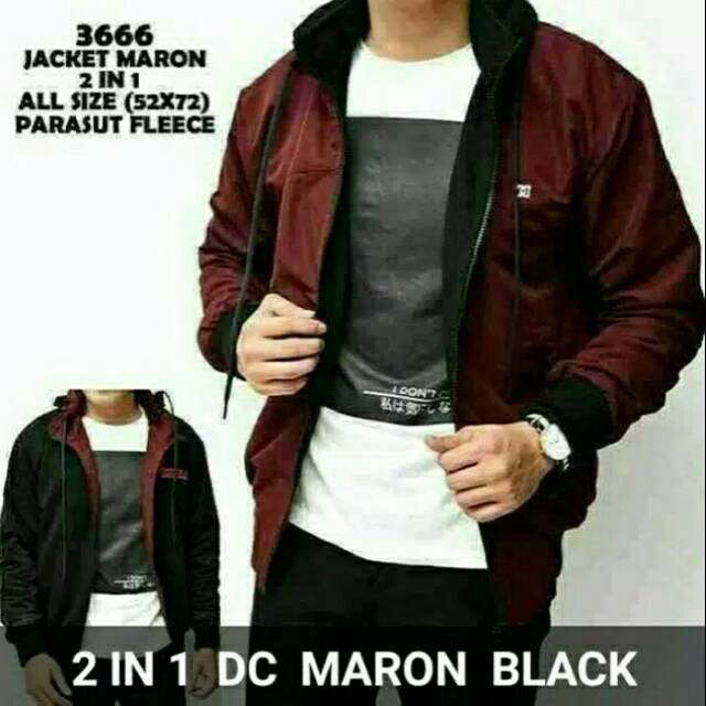 JAKET DC BOLAK BALIK ORIGINAL