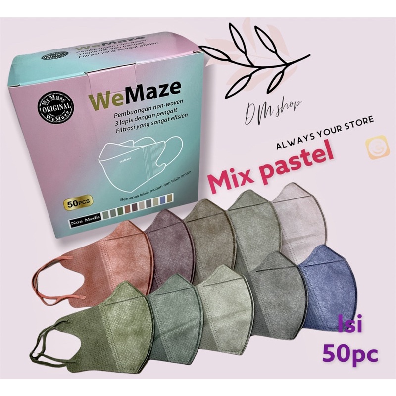 MASKER DUCKBILL WE MASK/ WEMAZE  3PLY (HARGA GROSIR)