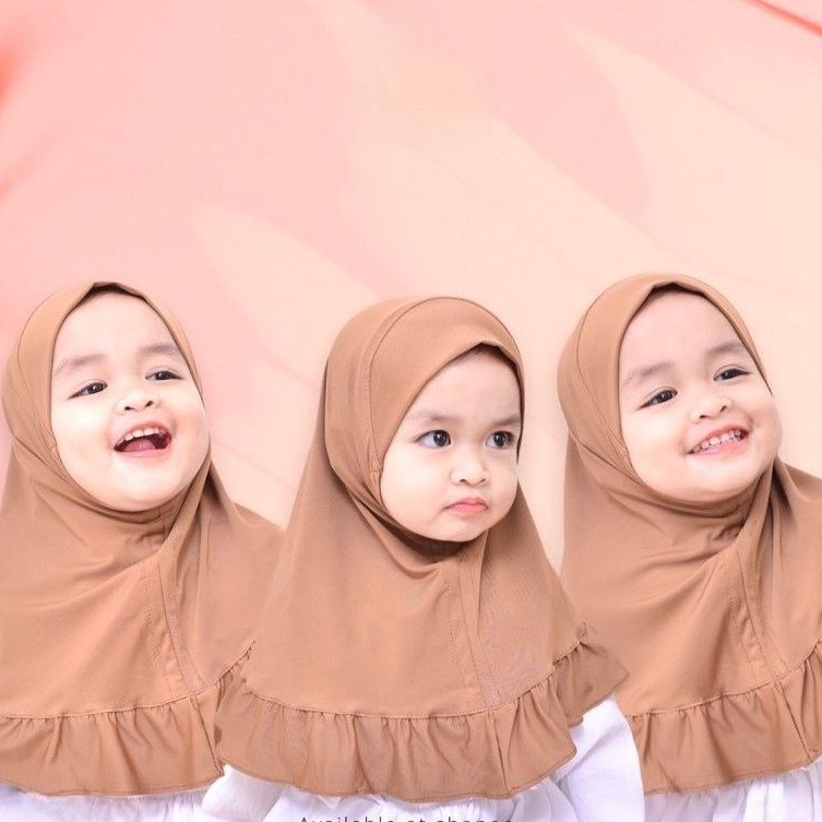 Carla rempel anak kerudung instan anak