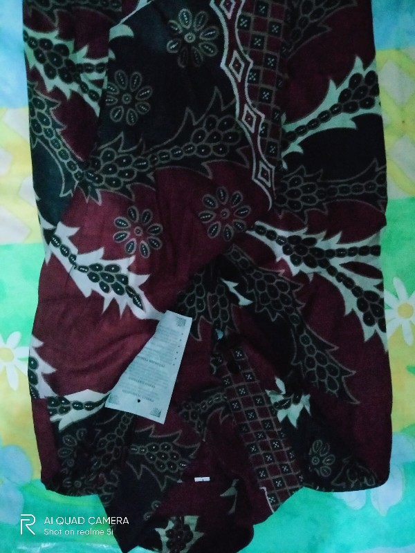 Nailo Batik Hrb026 Kenongo Kemeja Tosca Pendek Pekalongan Padi M L Xl Sogan Tulis Halus Kemeja Batik