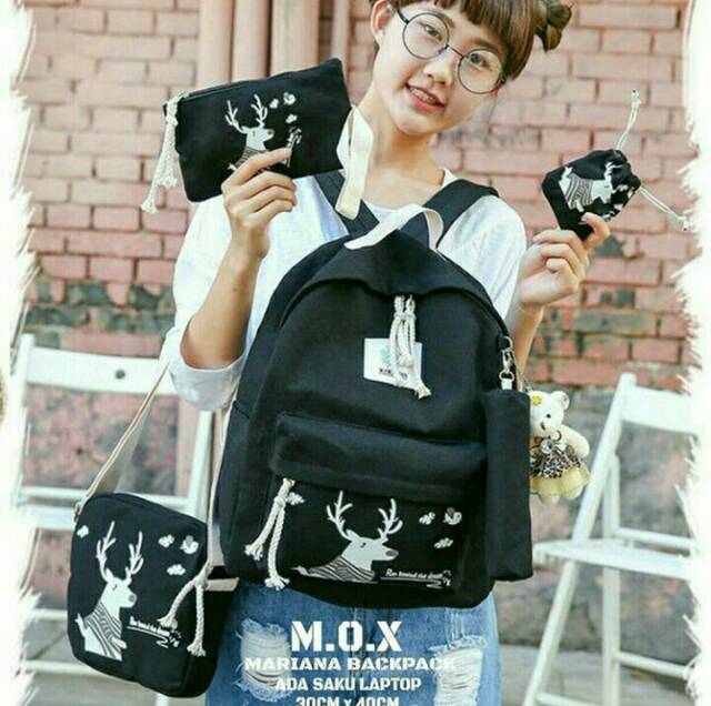 WAISTBAGS {{BISA COD}}Ransel 4 set anak sekolah jerafah