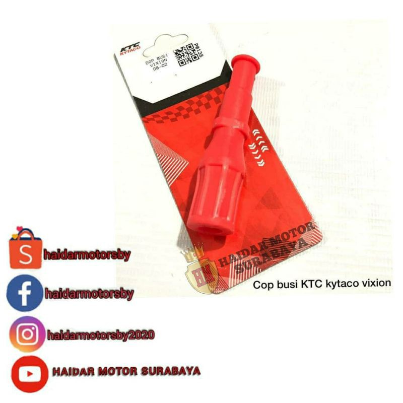tutup busi vixion/cop busi KTC vixion/jupiter MX
