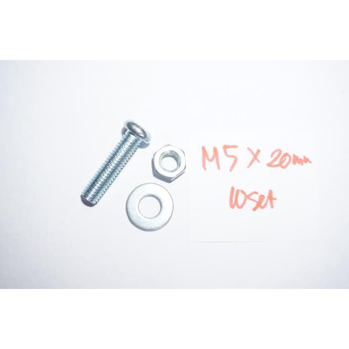 Diskon Set Baut Mur Ring M5 X 20 ( Jp 5x20 ) 10set Ayo Order