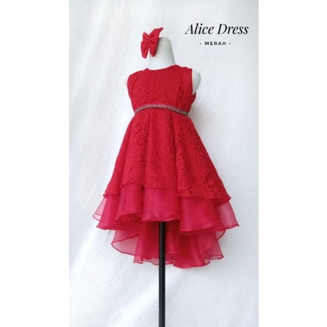 DRESS ALICE / DRESS ANAK PEREMPUAN MURAH / DRESS NATAL MURAH / DRESS NATAL ANAK MURAH / DRESS IMLEK ANAK / BAJU NATAL ANAK MURAH / KOSTUM NATAL