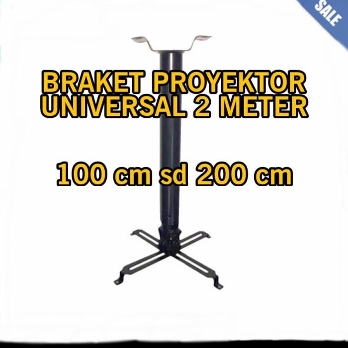 Layar Braket Bracket Proyektor Projector Gantung 2 Meter Berkualitas Tinggi