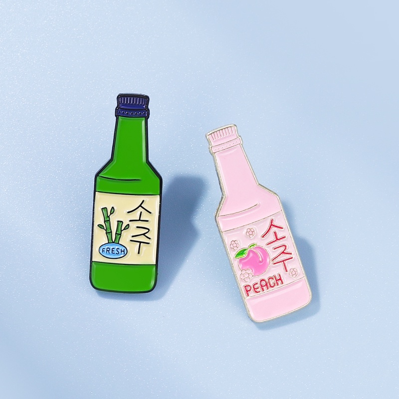 Bros Pin Desain Kartun Sake Gaya Korea Untuk Aksesoris Pakaian