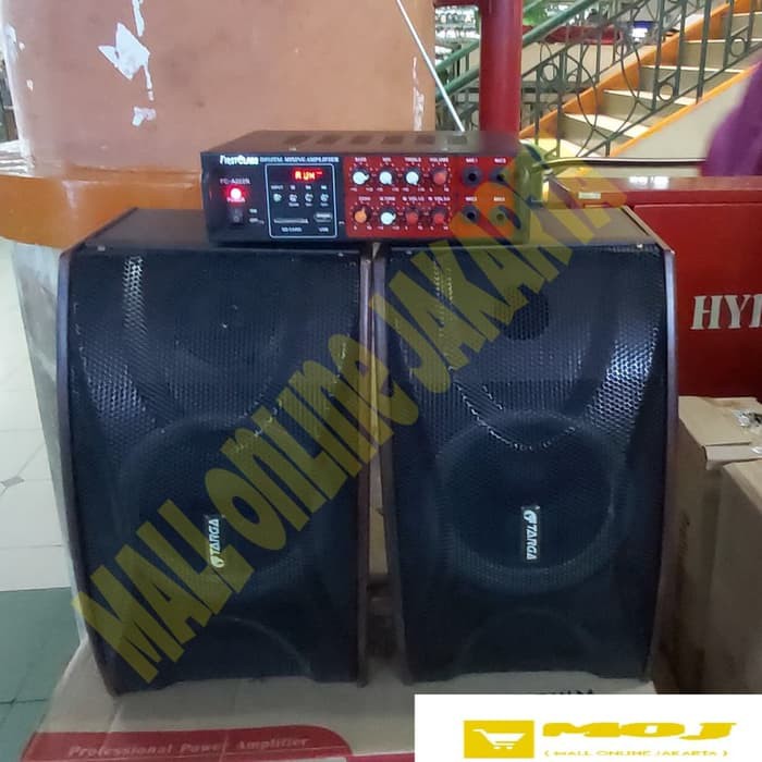 paket karaoke rumah firstclass bluetooth radio audio sound system