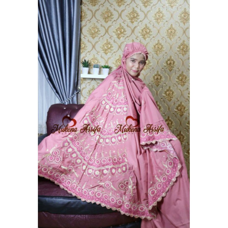 MUKENA DEWASA BORDIR PUNGGUNG MUKENA BORDIR PADANG BUKITTINGGI