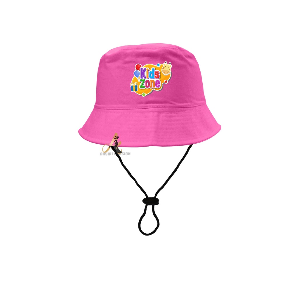 Topi Bucket Anak Laki-laki Perempuan umur 2-8 tahun SABLON Kidz Zone