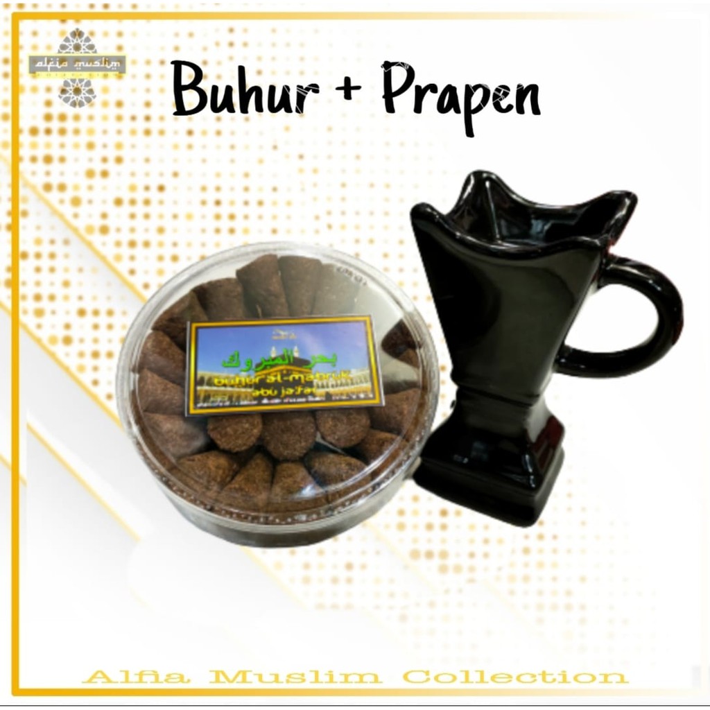 Buhur Kerucut Bukhur Gahru + prapen Keramik 1 Paket