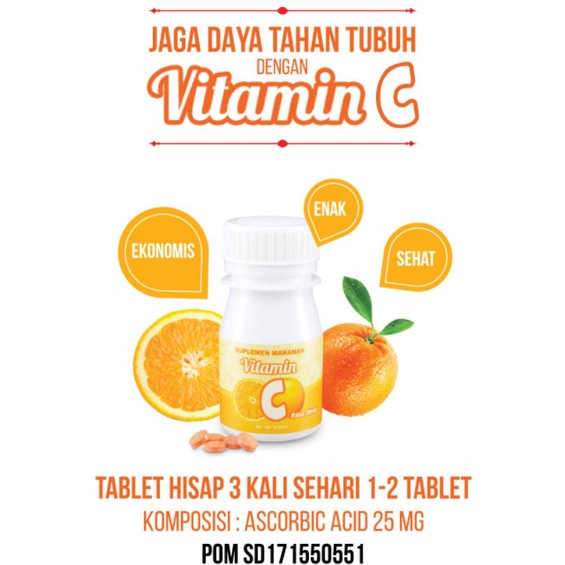 Vitamin C 25mg Botol 100