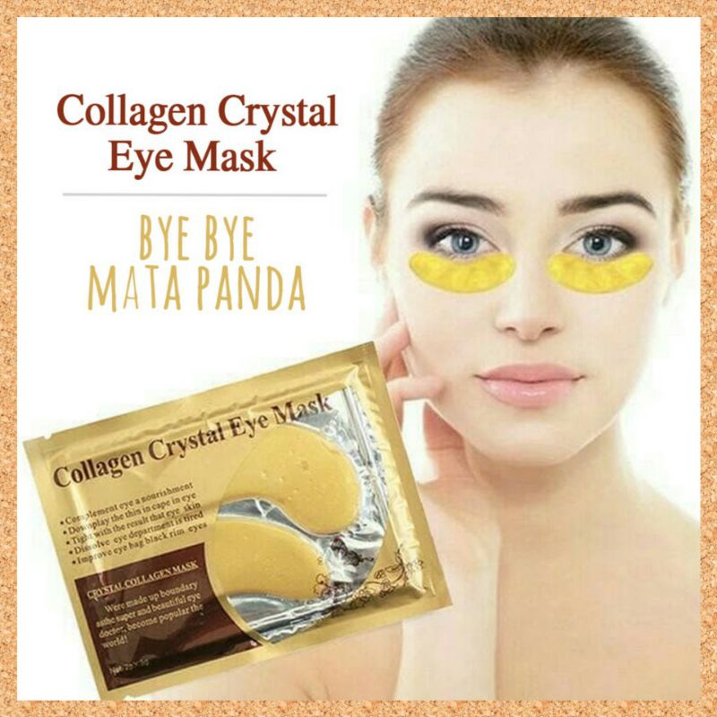 Masker Mata Collagen Crystal Penghilang Kantong Mata Panda Gold Eye Bag Mask Eyemask Wrinkle Emas