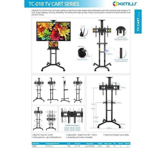 LCD Stand Bracket Roda Led TV Stand TC-018