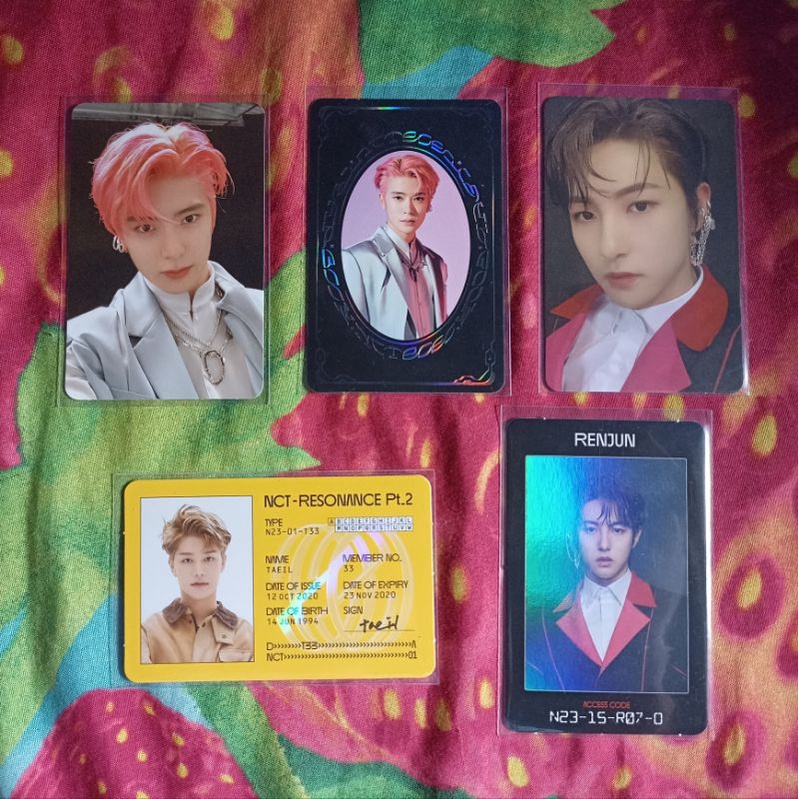 PHOTOCARD PC RENJUN JAEHYUN RESONANCE FUTURE ARRIVAL ACCESS CARD YEARBOOK RESONANCE TAEIL ID CARD