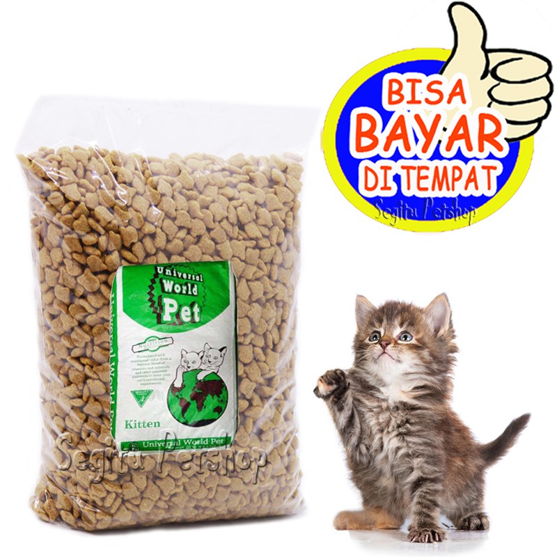 Jual MAKANAN KUCING KECIL UNIVERSAL KITTEN CAT FOOD 500 GRAM Indonesia