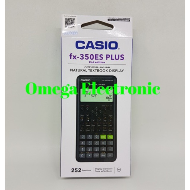 

Casio Calculator Scientific FX 350 ES PLUS - Kalkulator Casio Sekolah Kuliah FX-350ES PLUS