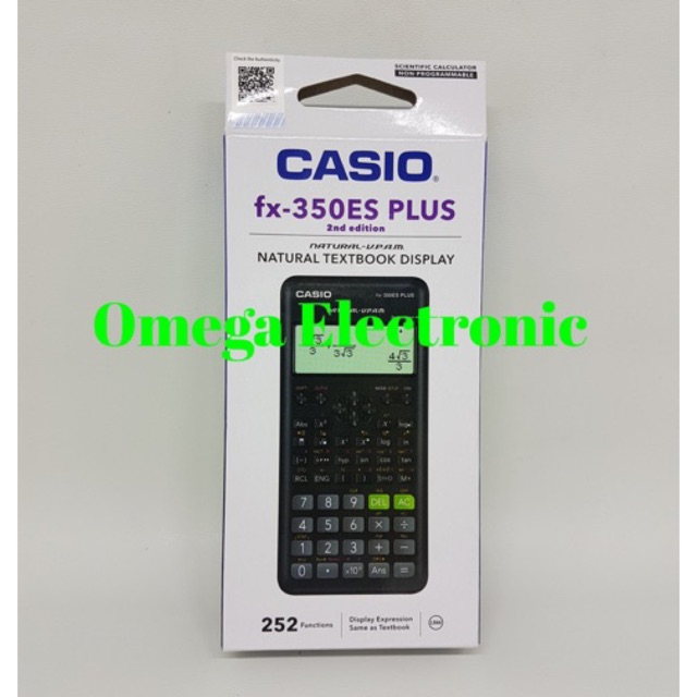 Casio Calculator Scientific FX 350 ES PLUS - Kalkulator Casio Sekolah Kuliah FX-350ES PLUS