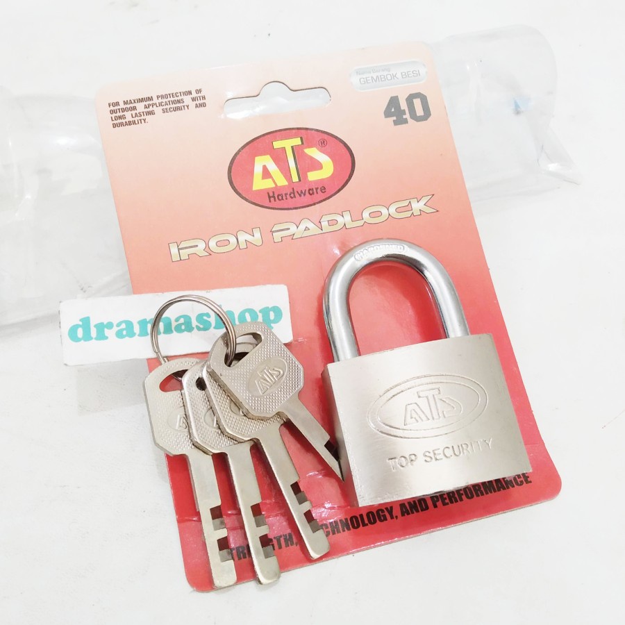 Gembok Besi  ATS 40mm Iron Padlock 40 mm