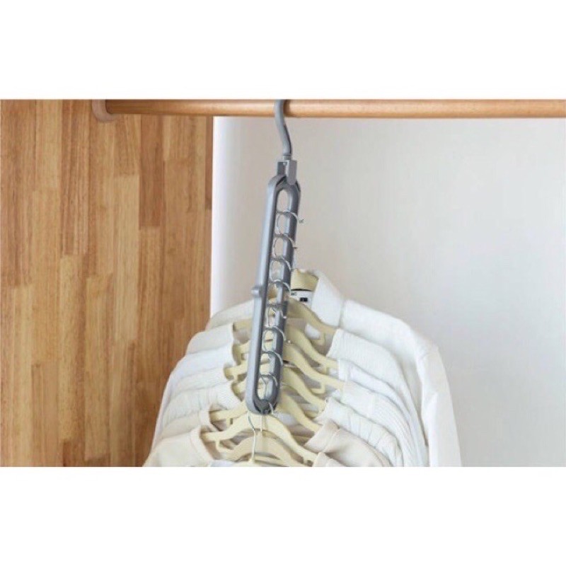 Magic hanger Tebal dan kuat/ Hanger baju 9 in 1 /Gantungan Baju Ajaib / Gantungan Baju 9 Lubang