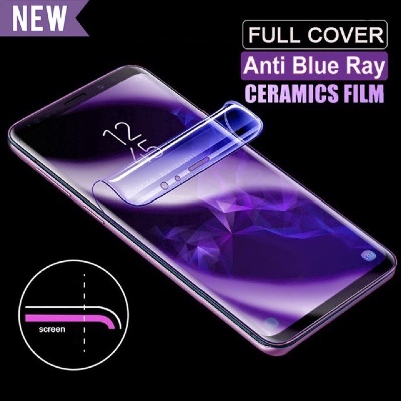 Tg Ceramic Film Tempered Glass Ceramic /Blue Type Samsung Oppo Xioami Realme Vivo Huawei Iphone Full