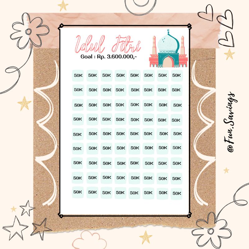 

[FUN] Isi Binder A6 | Sinking Fund Lebaran | Loose Leaf