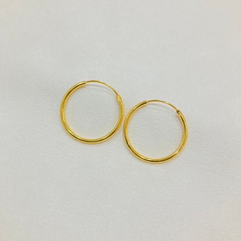 Anting titanium dewasa ring polos