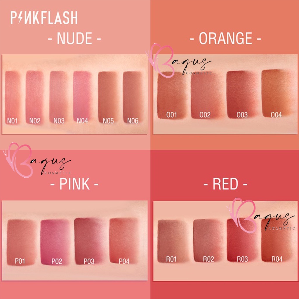 ⭐BAGUS⭐ PINKFLASH Lasting Matte Lip Cream | Lipcream | Pink Flash | BPOM PF-L01