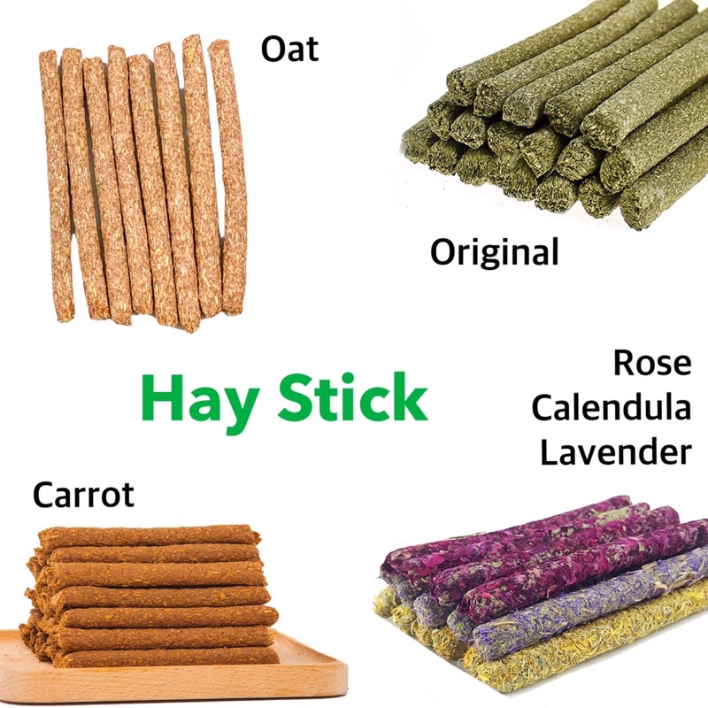 TIMOTHY HAY STICK STIK HAY KELINCI MAKANAN KELINCI MAKANAN MARMUT ALFAFA HAY GUINEA PIG CHINCILA