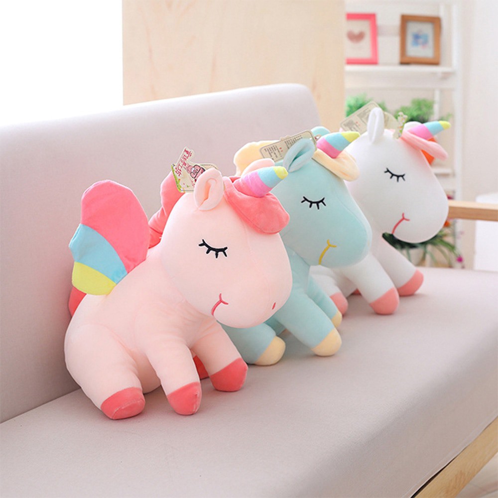 Boneka Plush Unicorn Lucu Untuk Hadiah Ulang Tahun Anak Perempuan