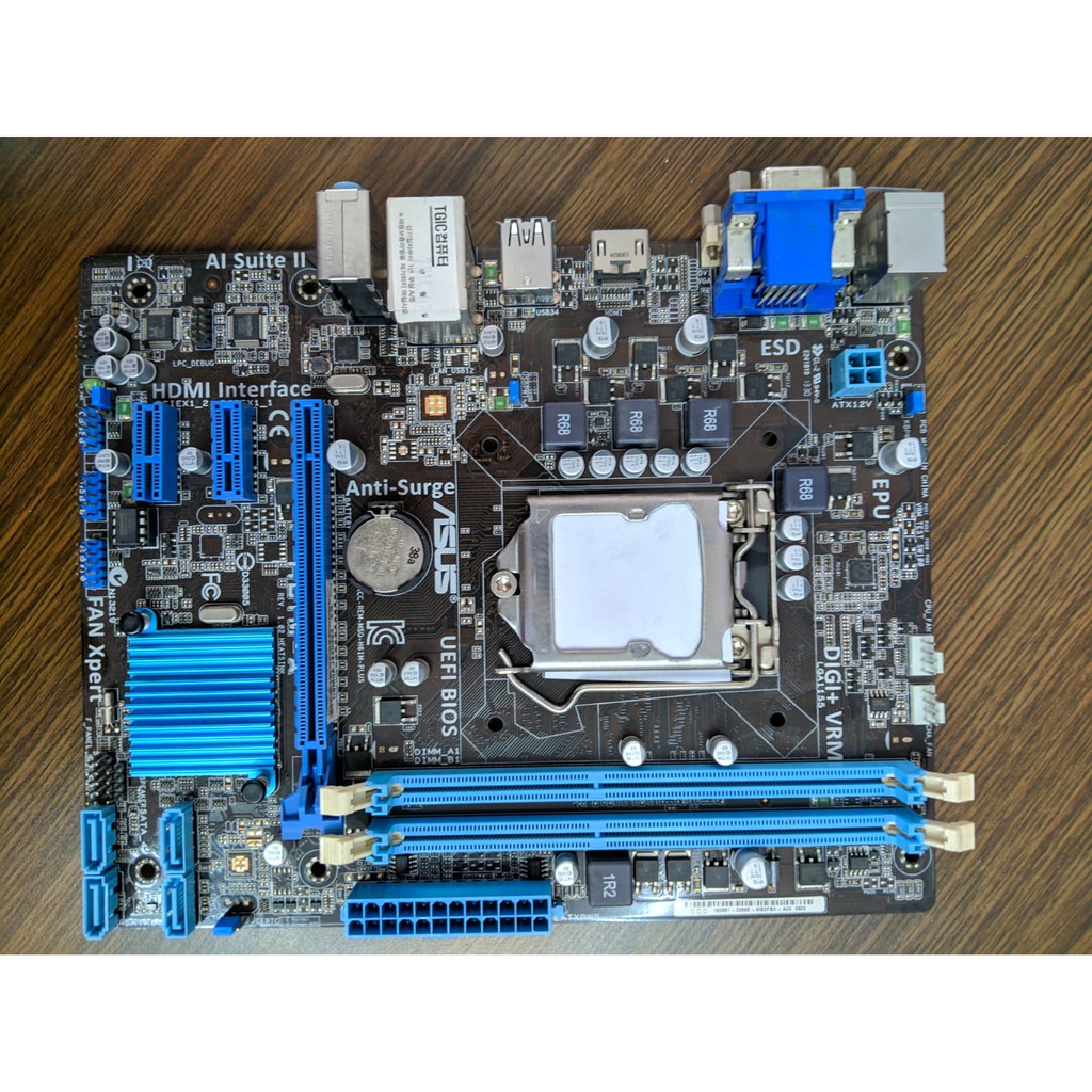 Mobo Intel H61 Asus LGA 1155 Support Ivy Bridge Gen3