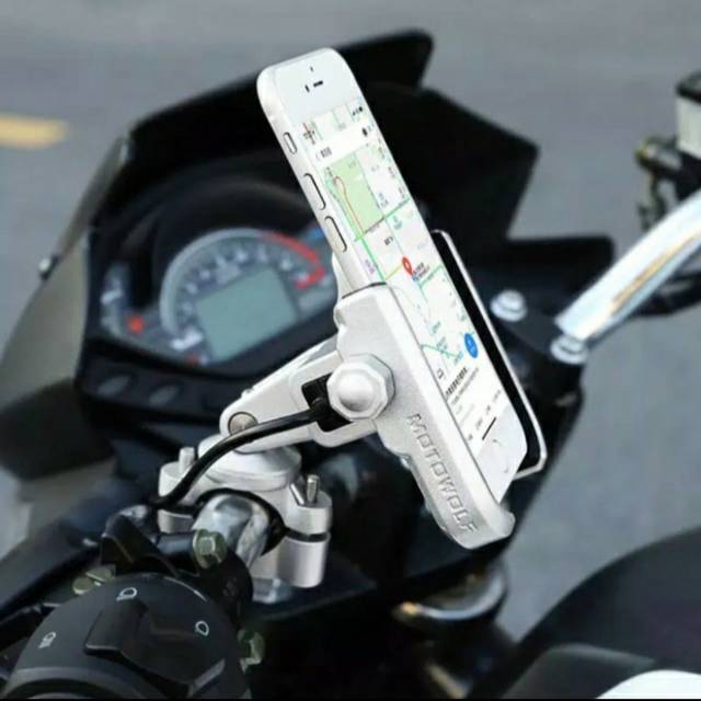 Motowolf Holder hp Gps Usb Carger Honda adv pcx vixion xmax nmax cb 150