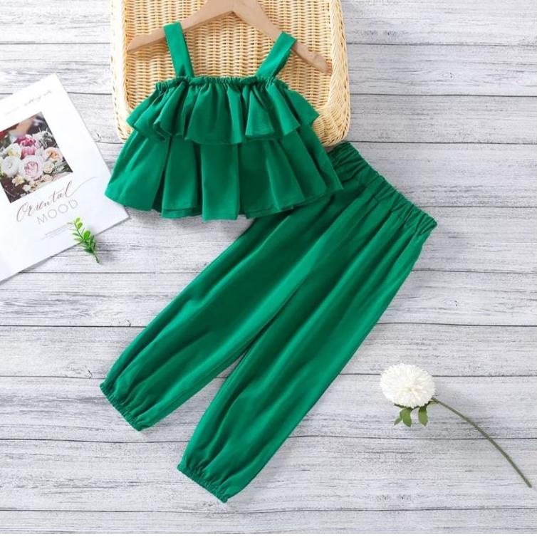 Terbaik.. stelan anak prempuan model kulot/ /model korea style/stelan anak sabrina korea style/stela