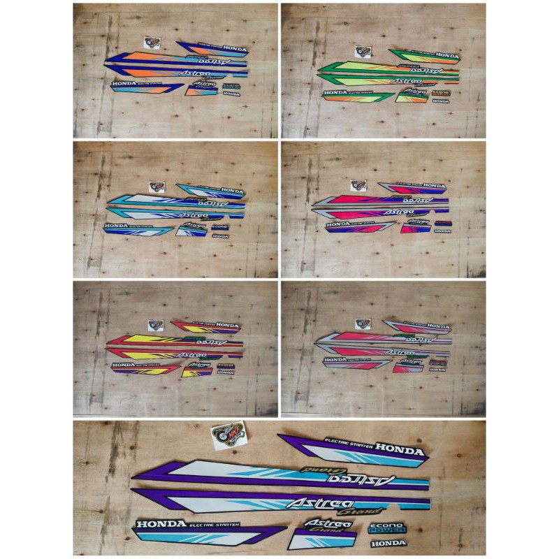 Striping Honda Astrea grand bulus 91-92 stiker grand bulus list Honda Astrea grand