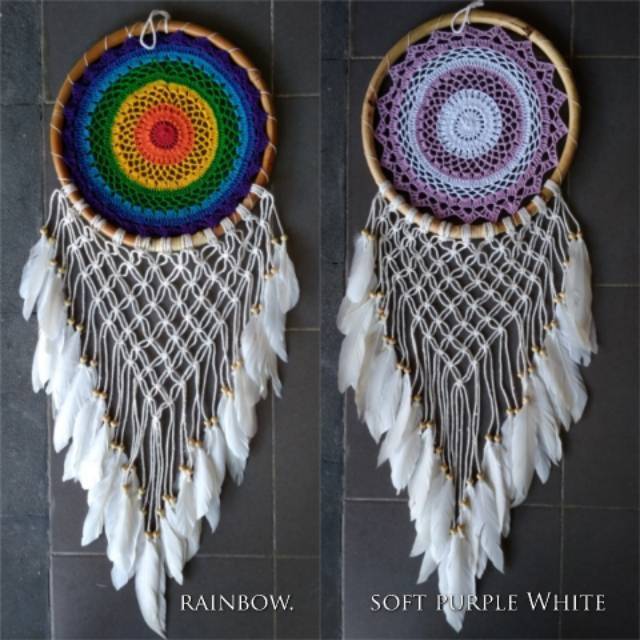 Dream Catcher Big Size Macrame diameter 40cm dan 32cm