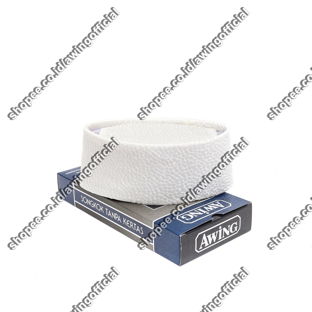 Songkok Awing Putih Songkok Awing Lahore 10 cm Awing Original