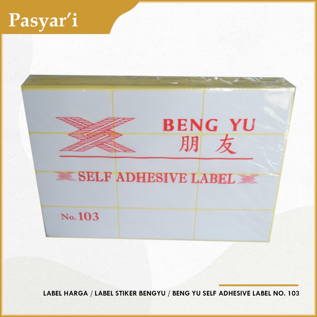 

Label Harga Label Stiker Bengyu Beng Yu Self Adhesive Label