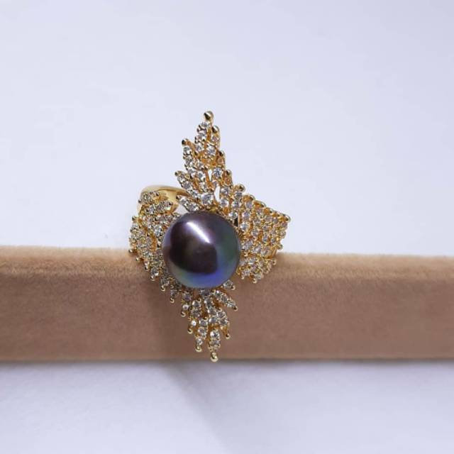 Cincin mutiara lombok mewah|Cincin mutiara lombok|Cincin mutiara tawar|Cincin mutiara asli lombok