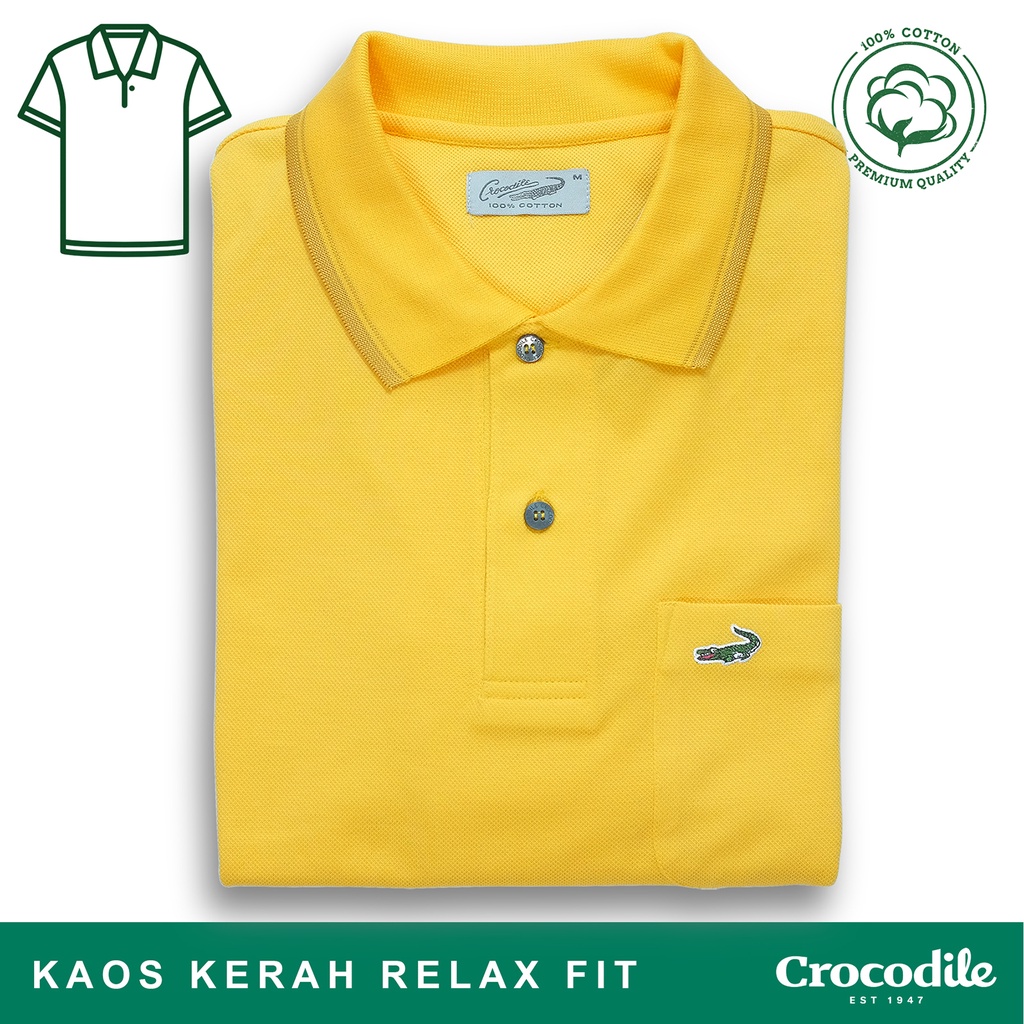  Crocodile  CRCOLE 2 Kaos  Kerah Pria Men Polo  Original 