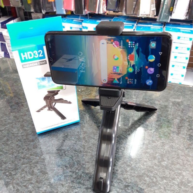 Tripod Mini HD32 Phone Holder untuk Vlog jogya (wajib belanja bubble)