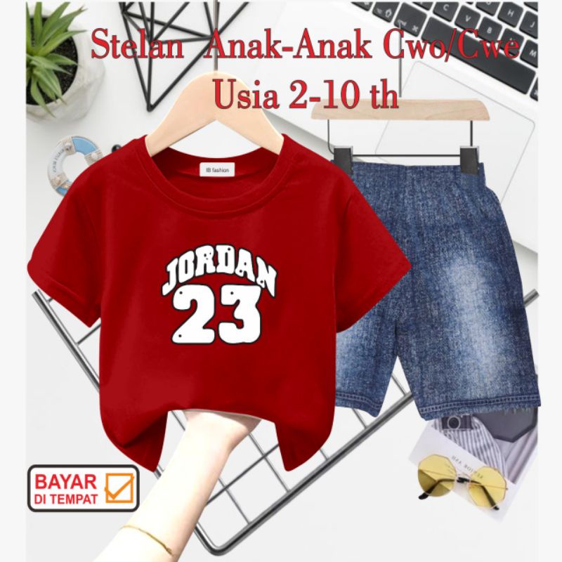 ((IB))SETELAN ANAK2 UNISEX SEMI JEANS/JQRD4N DIGITAL SABLON