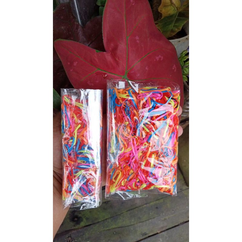 Ikat rambut karet jepang headband isi 15gr &amp; 50gr termurah samarinda