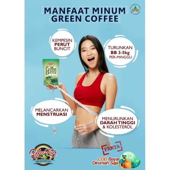 Green Coffee Kur Kopi Hijau Diet Pelangsing Herbal Ampuh Penurun Berat Badan Perut Buncit Kempes men