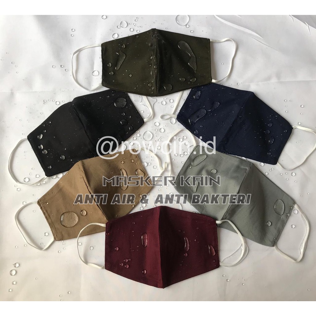 MASKER KAIN ANTI AIR ANTI BAKTERI EARLOOP NONMEDIS