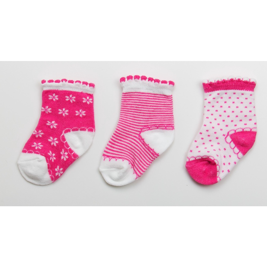 Mother's Choice Infant  Socks NB-6M - Kaos Kaki Bayi Per3pcs