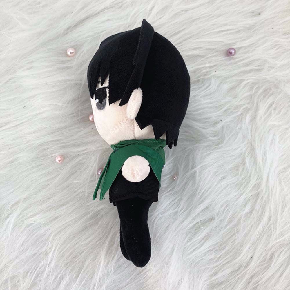 Needway  20cm Attack on Titan Anime Plush Dolls Plush Toys Figure Toys Ackerman Soft Stuffed Levi Ackerman Eren Jaeger Plush Pillow Stuffed Toys