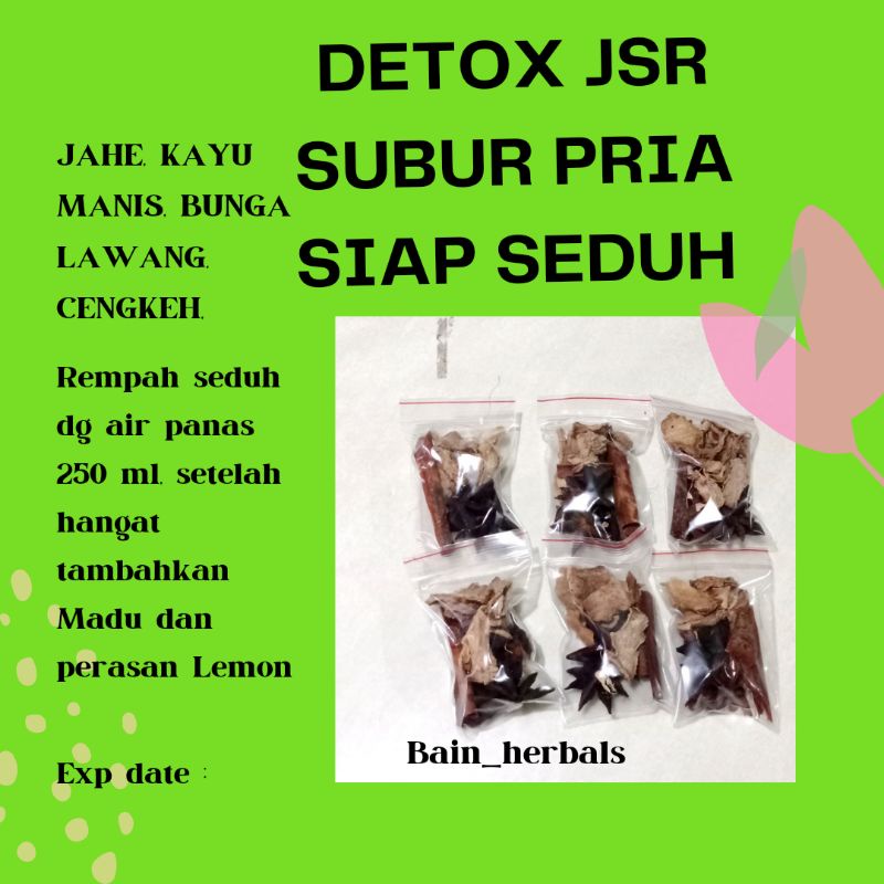 

JSR Kesuburan Pria - Detox Kesuburan Pria isi pack isi 10 pcs