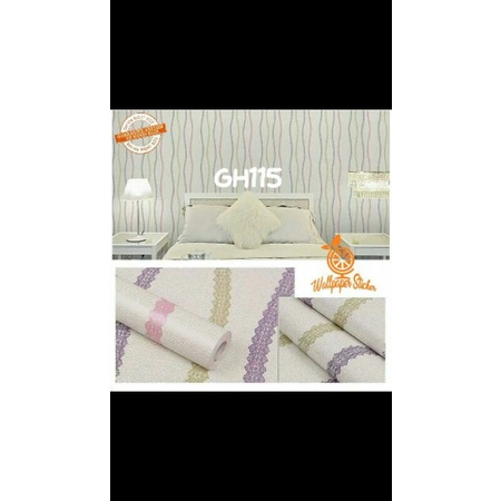 1 KG 1 ROLL WALLPAPER 10 m x 45 cm Wallpaper Dinding Motif Laris