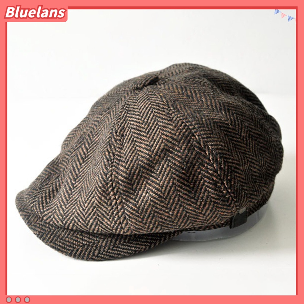 Bluelans Casual Gatsby Beret All Seasons Vintage Beret Sweat Absorption for Outdoor