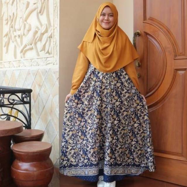 KhalilaDressByGoldyna|Batik|Gamis|BajuMuslimah