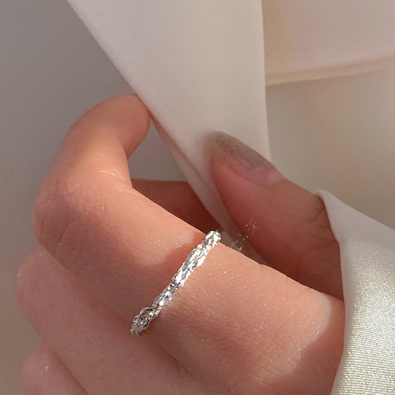 Simple Women Jewelry Branch Texture Finger Ring